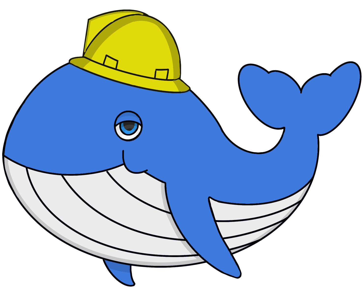 Tired Blue Whale Logo